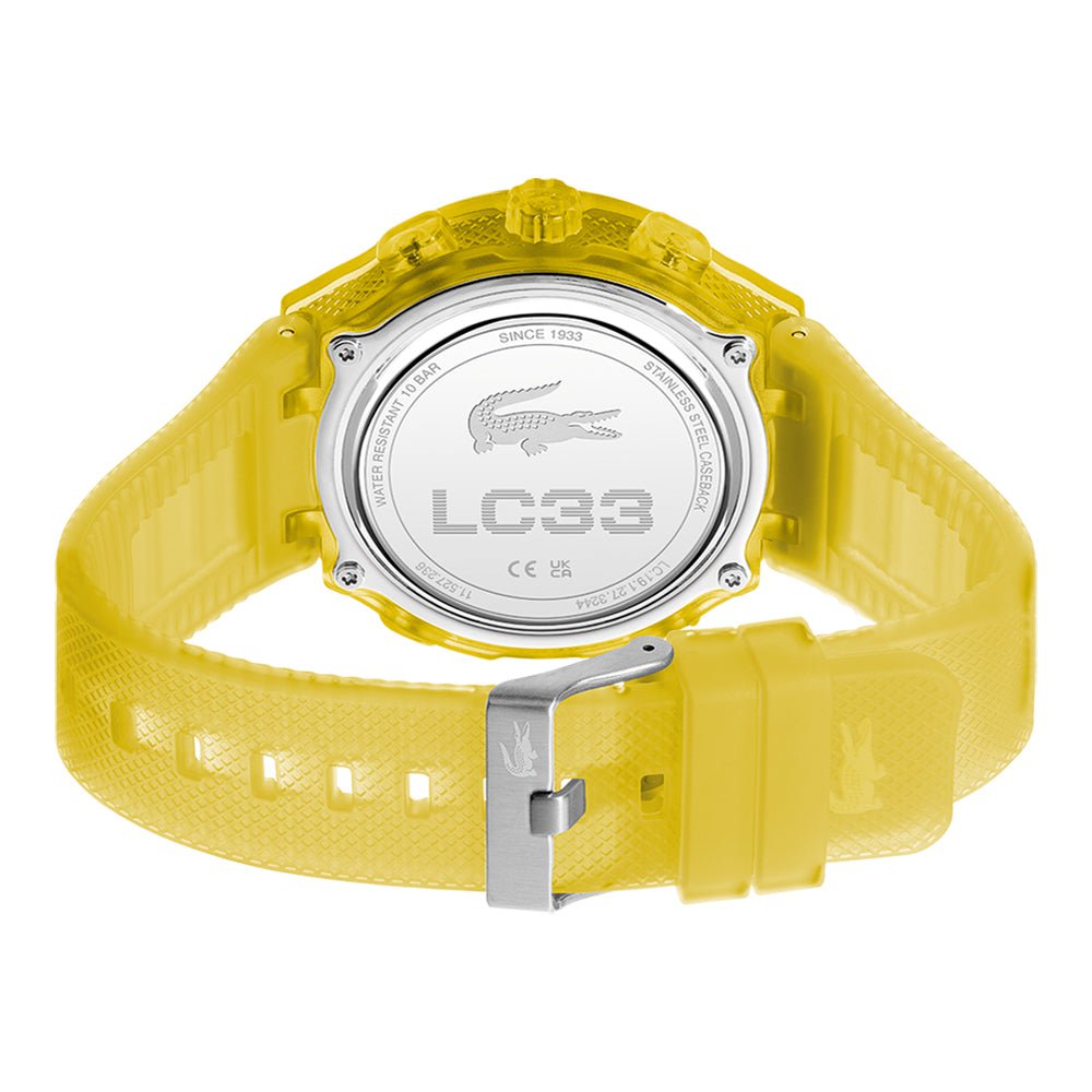 LACOSTE Montre LACOSTE Homme LC33 en Silicone Jaune 2011430
