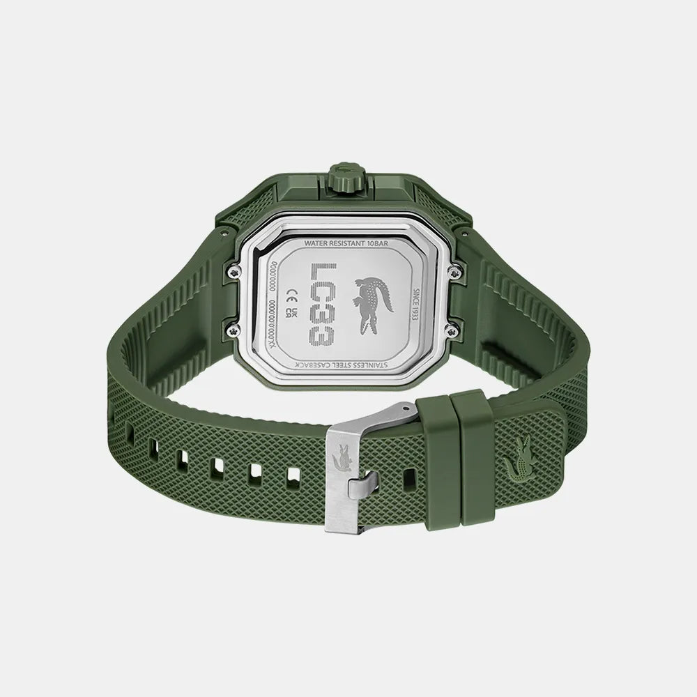 LACOSTE Montre LACOSTE Homme LC33 en Silicone Kaki 2011505