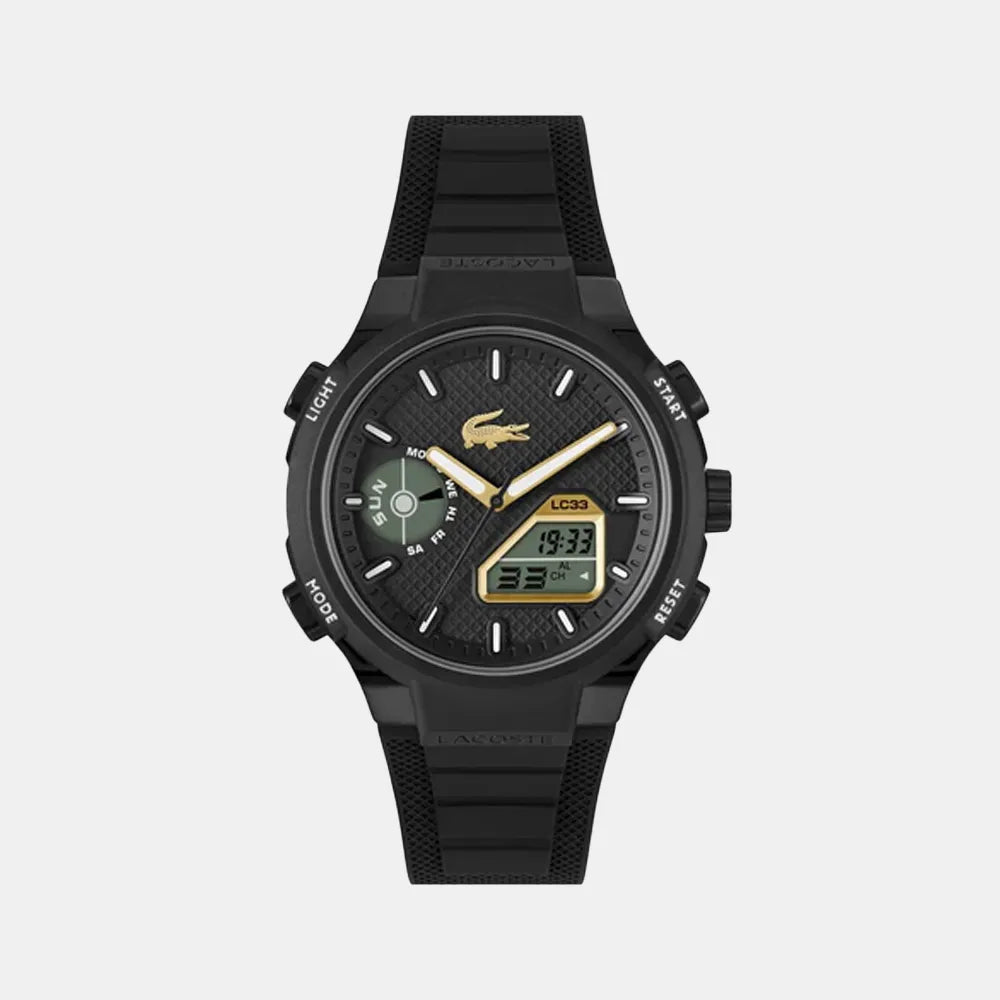 LACOSTE Montre LACOSTE Homme LC33 en Silicone Noir 2011435