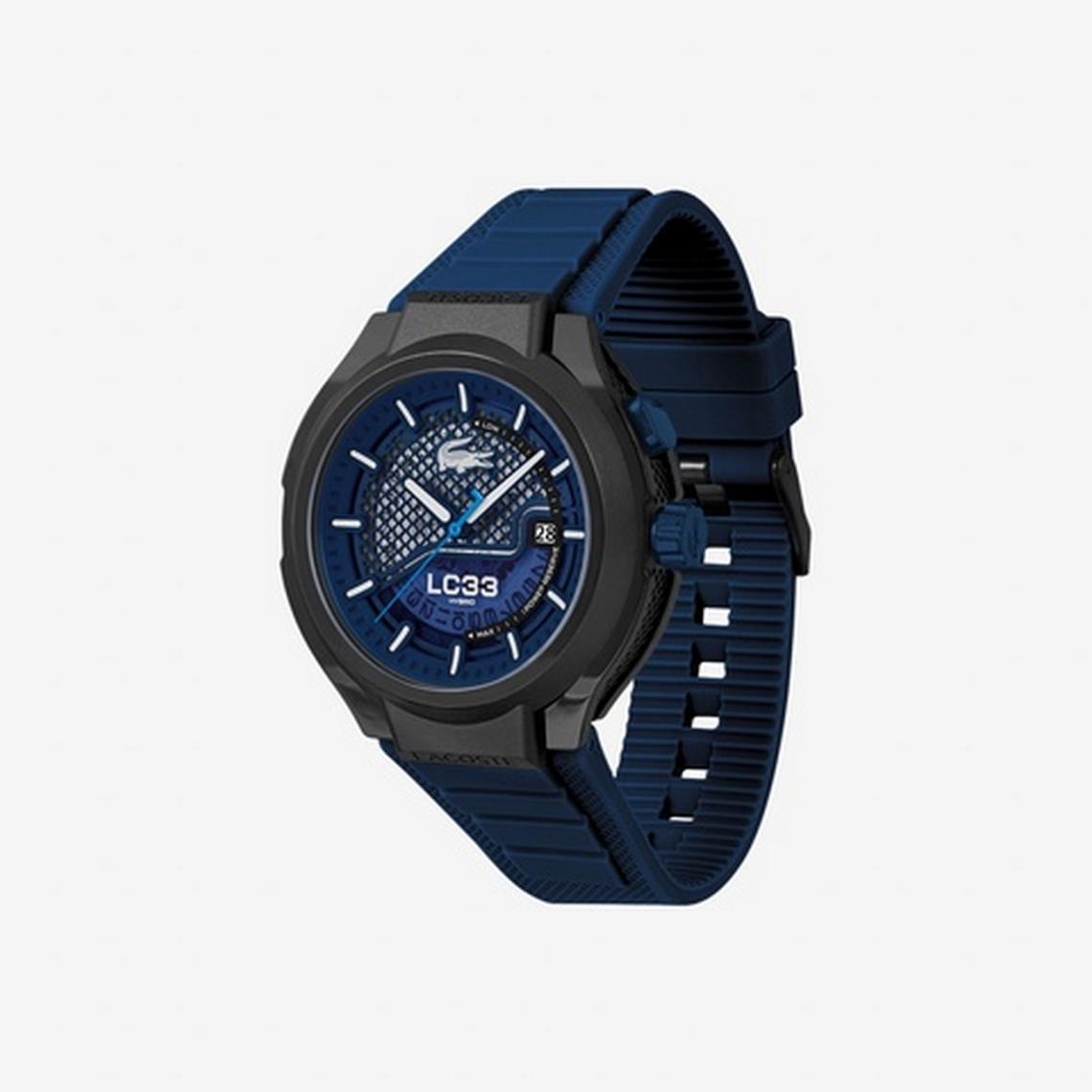 LACOSTE Montre LACOSTE Homme LC33 Hybrid en Silicone Bleu 2011467