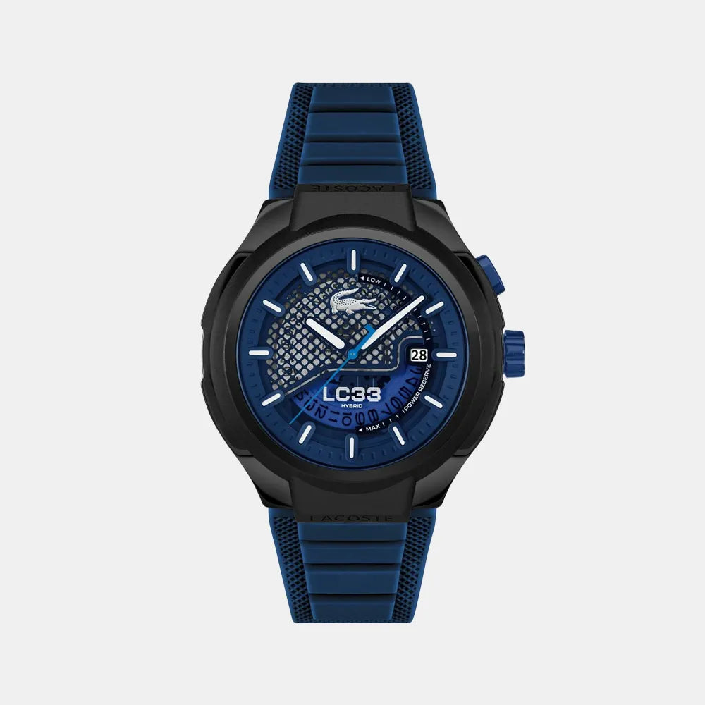 LACOSTE Montre LACOSTE Homme LC33 Hybrid en Silicone Bleu 2011467