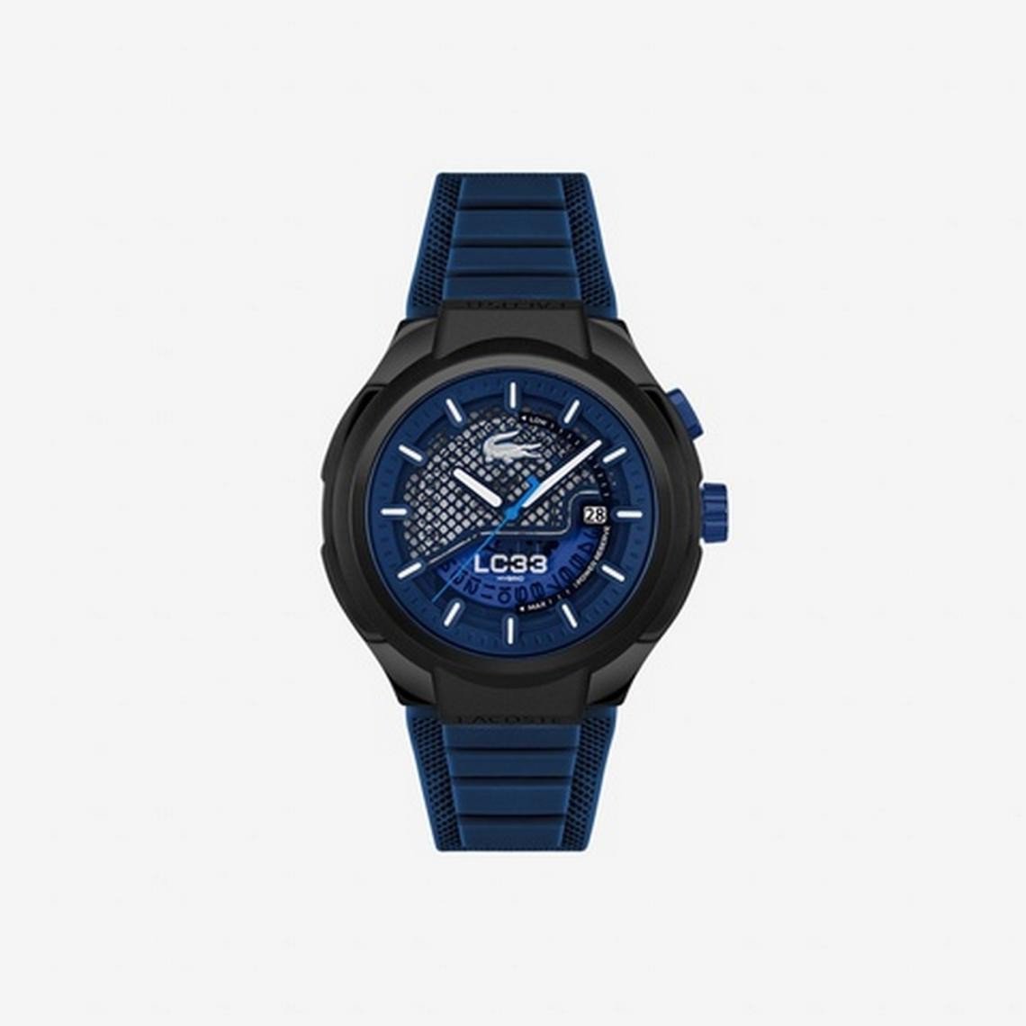 LACOSTE Montre LACOSTE Homme LC33 Hybrid en Silicone Bleu 2011467