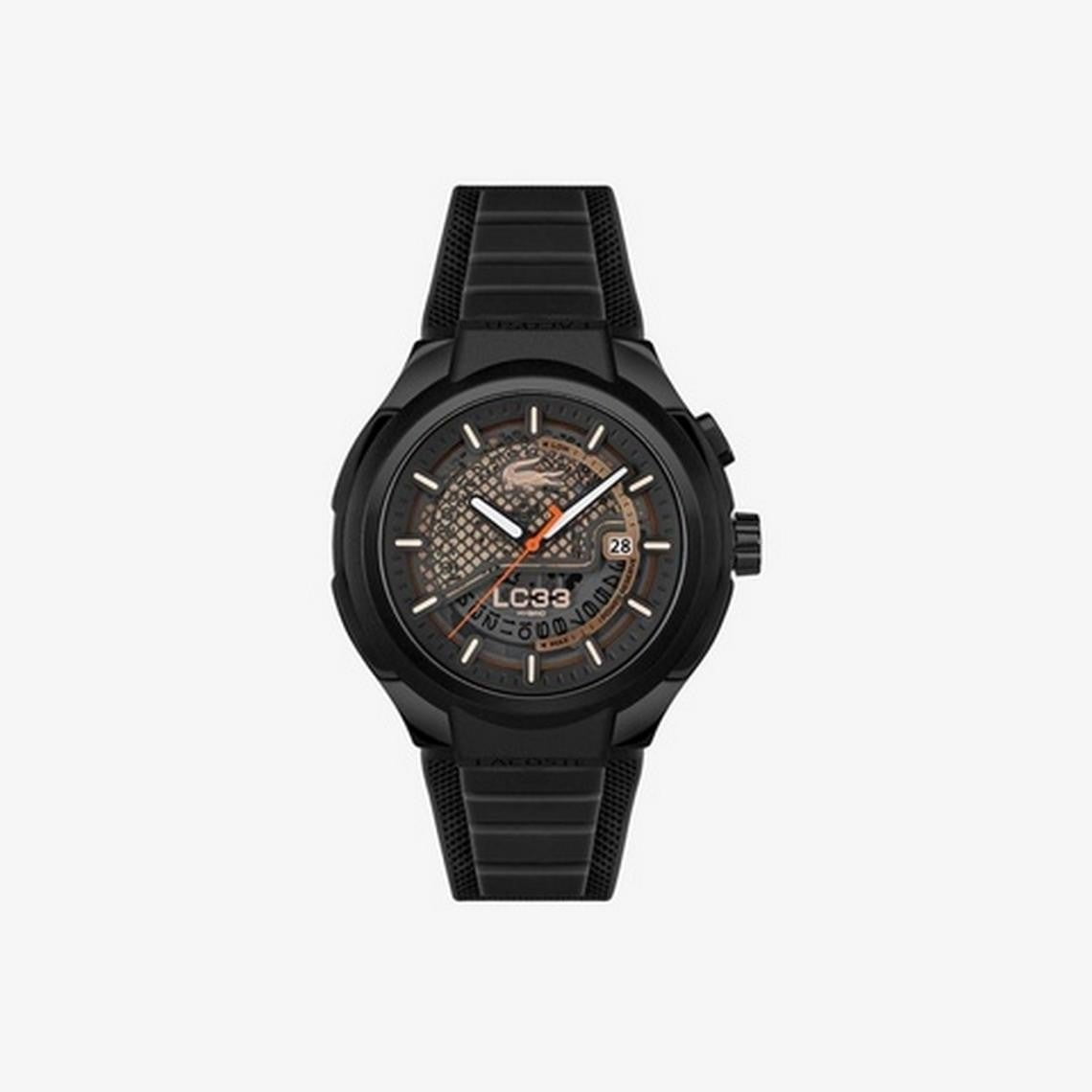 LACOSTE Montre LACOSTE Homme LC33 Hybrid en Silicone Noir 2011468