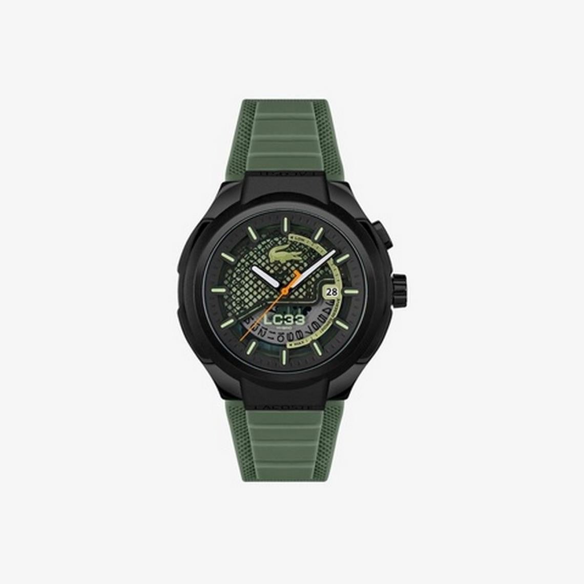 LACOSTE Montre LACOSTE Homme LC33 Hybrid en Silicone Vert 2011466
