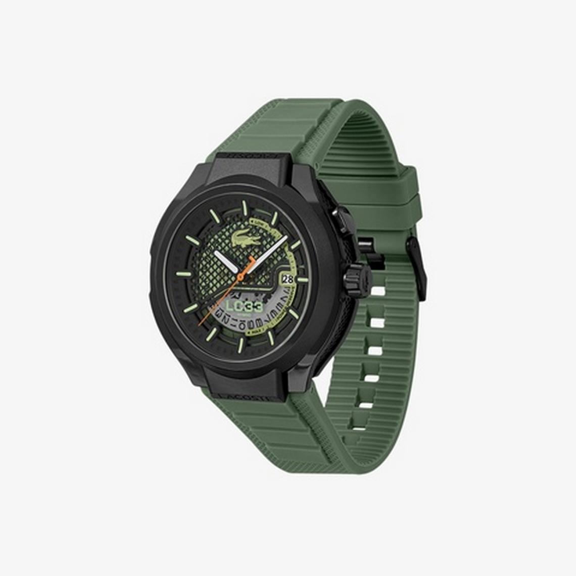 LACOSTE Montre LACOSTE Homme LC33 Hybrid en Silicone Vert 2011466