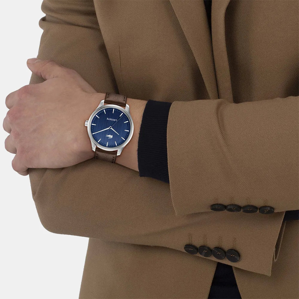LACOSTE Montre LACOSTE Homme LISBON en Cuir Marron 2011477
