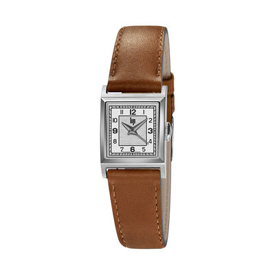LIP Montre LIP Femme Churchill C18 en Cuir Marron 671620