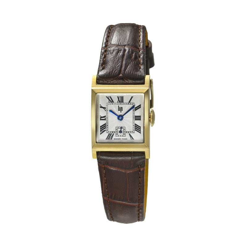 LIP Montre LIP Femme Churchill C18 en Cuir Marron 671625