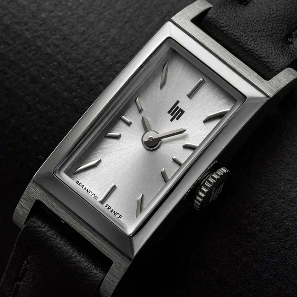 LIP Montre LIP Femme Churchill en Cuir Noir 671931