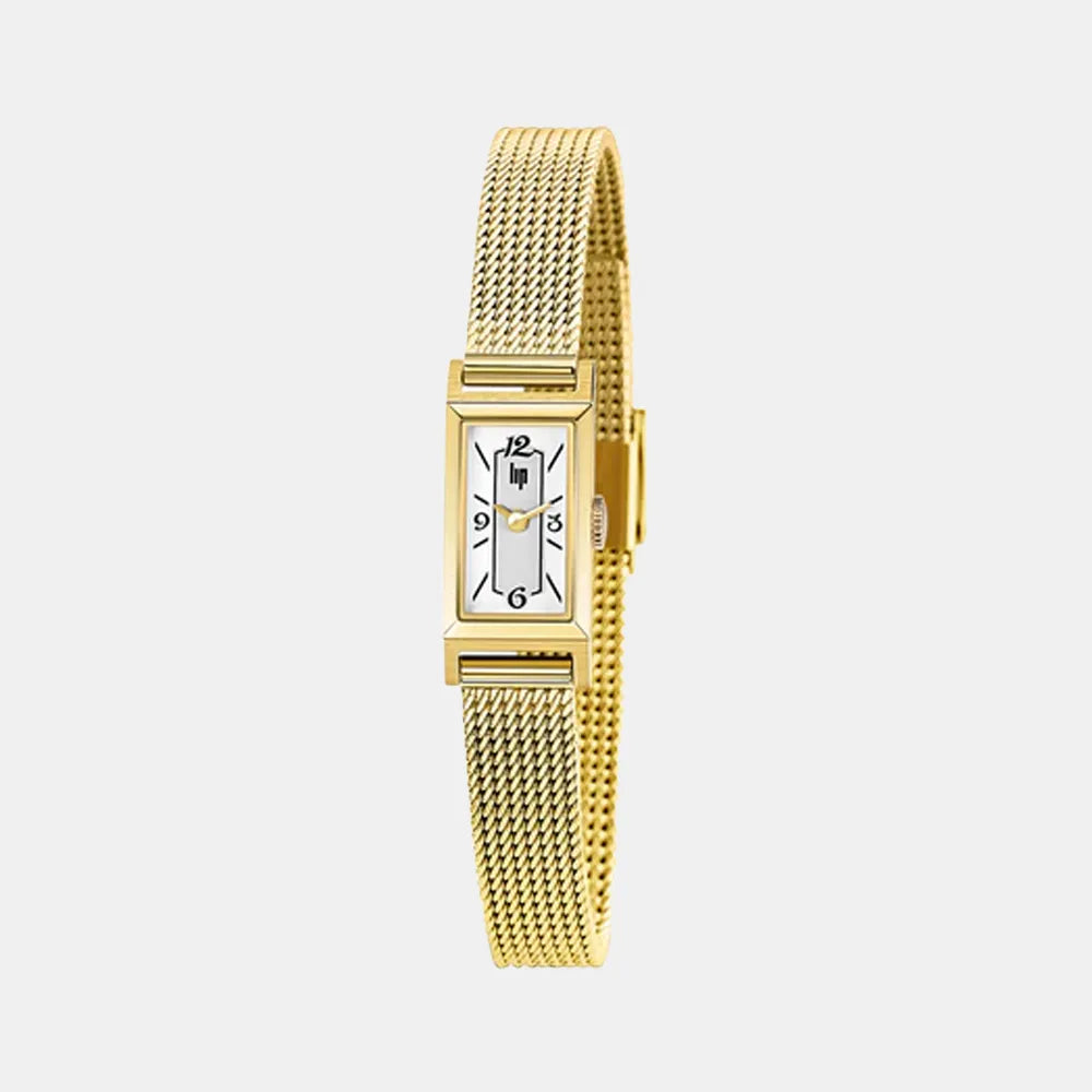 LIP Montre LIP Femme Churchill T13 en Acier Milanais Doré 671226