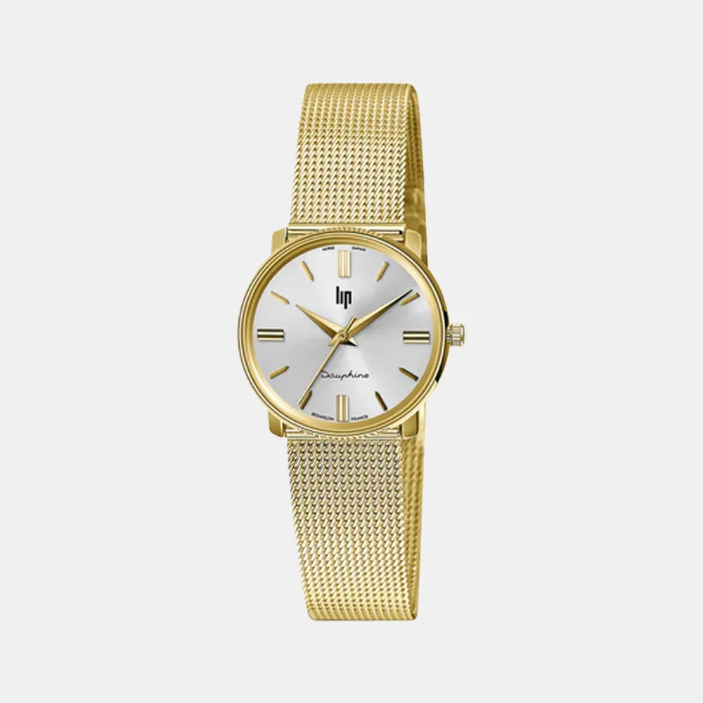 LIP Montre LIP Femme Dauphine en Acier Milanais Doré 671474