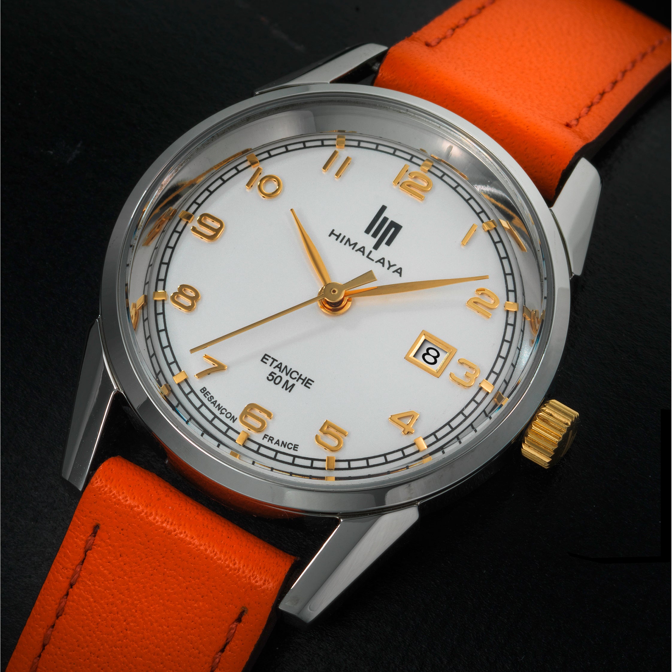 LIP Montre LIP Femme Himalaya en Cuir Orange 671614