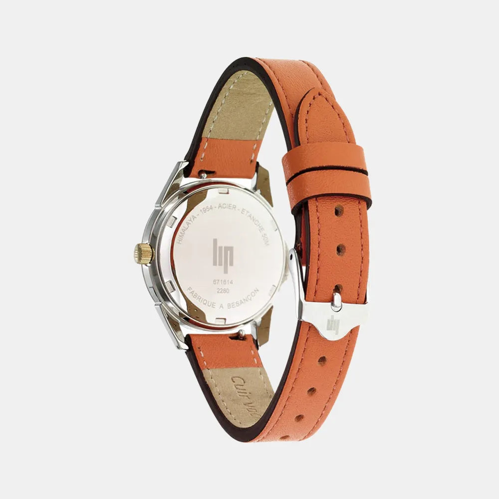 LIP Montre LIP Femme Himalaya en Cuir Orange 671614
