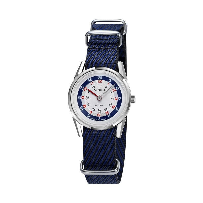 LIP Montre LIP Femme MiniLip en Nylon Bleu 671971