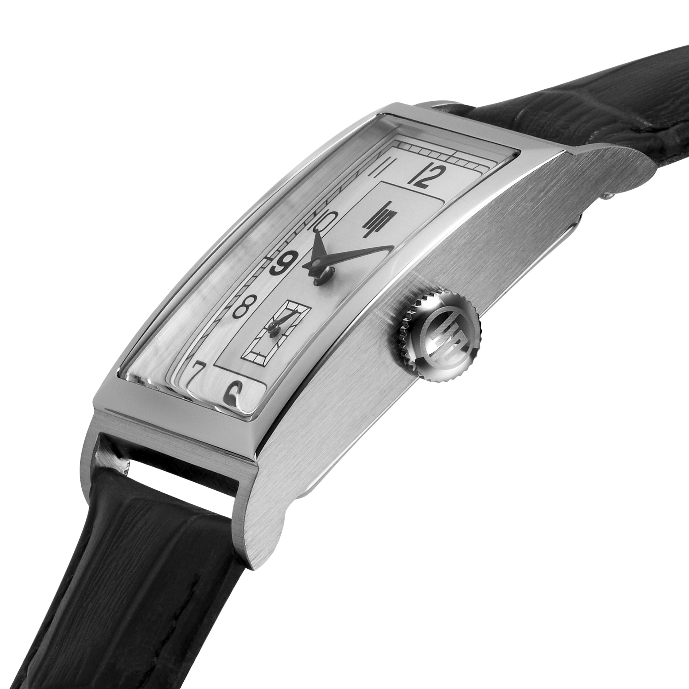 LIP Montre LIP Homme Churchill T24 en Cuir Noir 671270