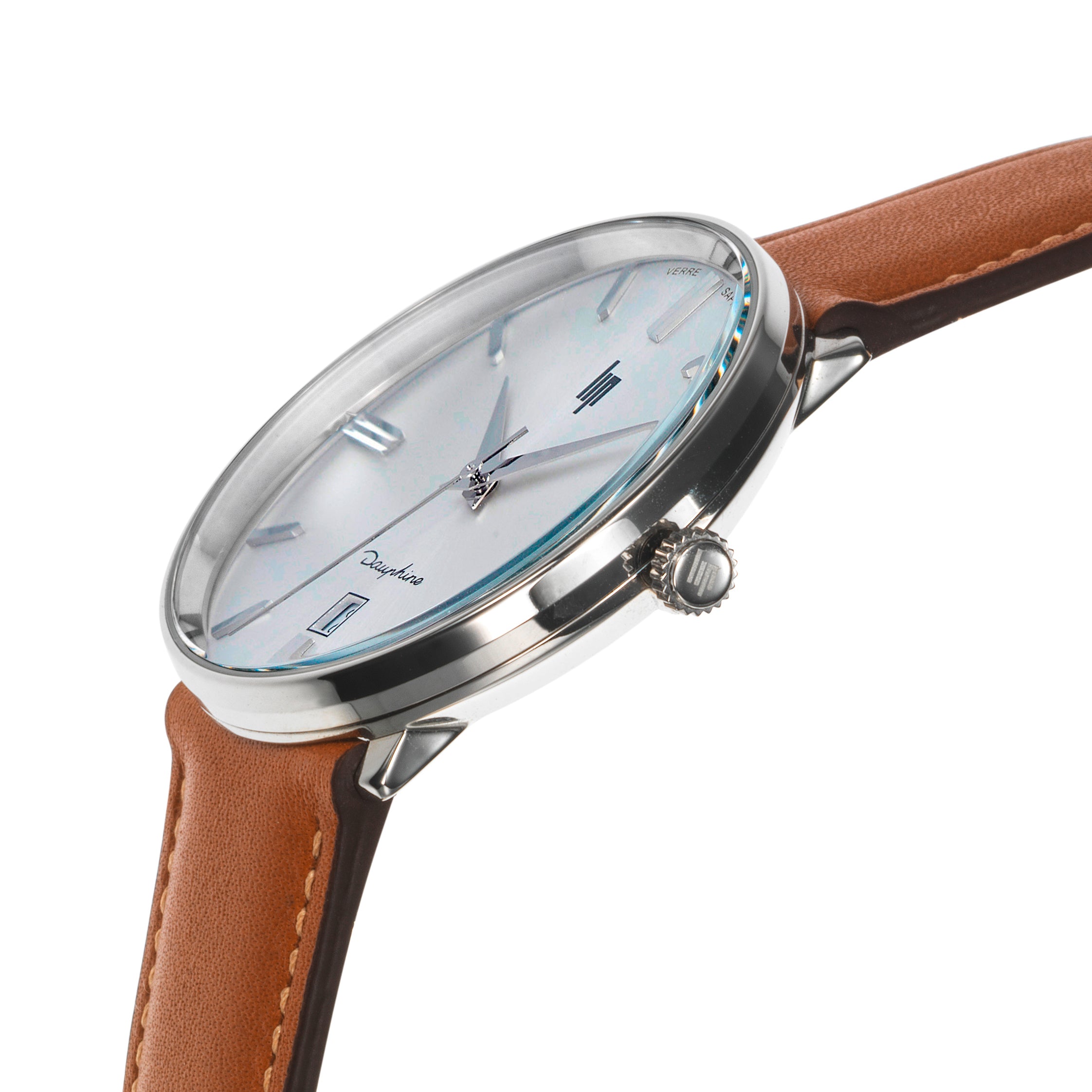 LIP Montre LIP Homme Dauphine en Cuir Marron 671422