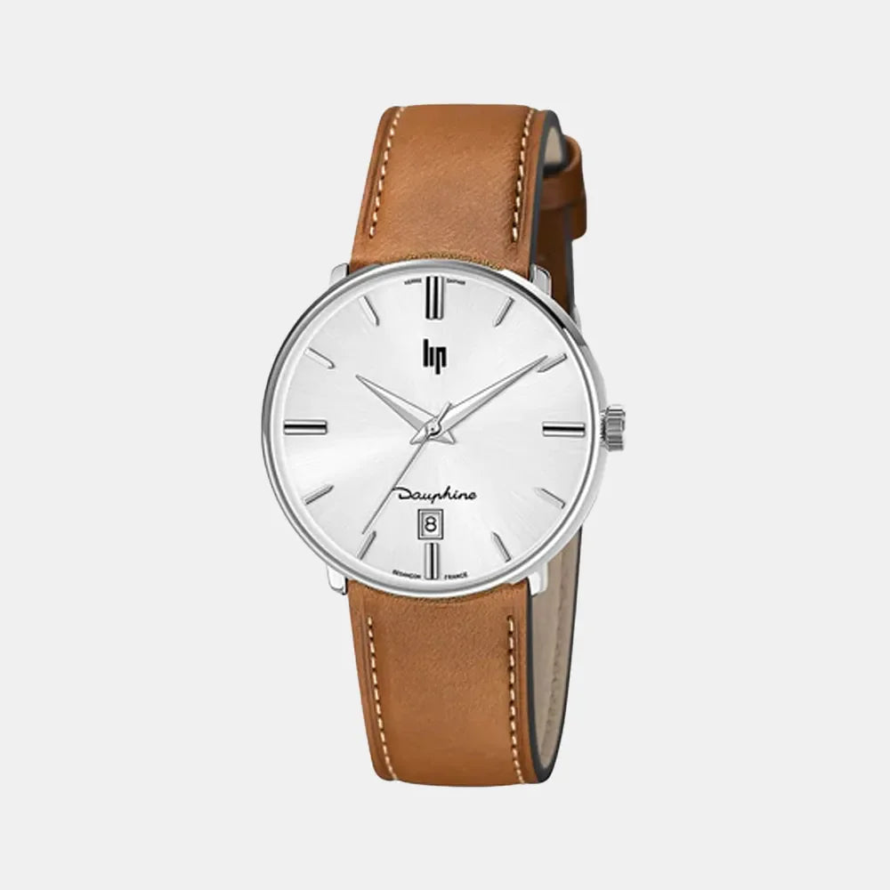 LIP Montre LIP Homme Dauphine en Cuir Marron 671422