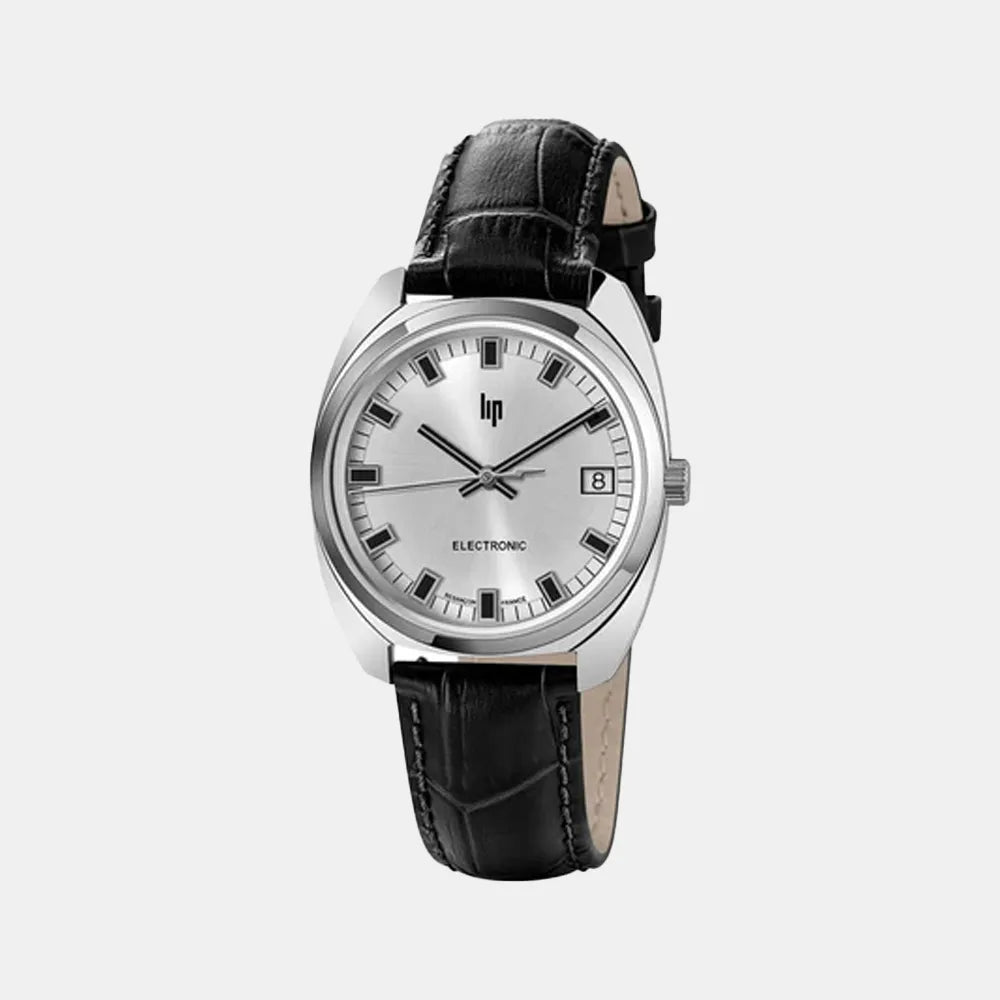 LIP Montre LIP Homme Général de Gaulle en Cuir Noir 671877