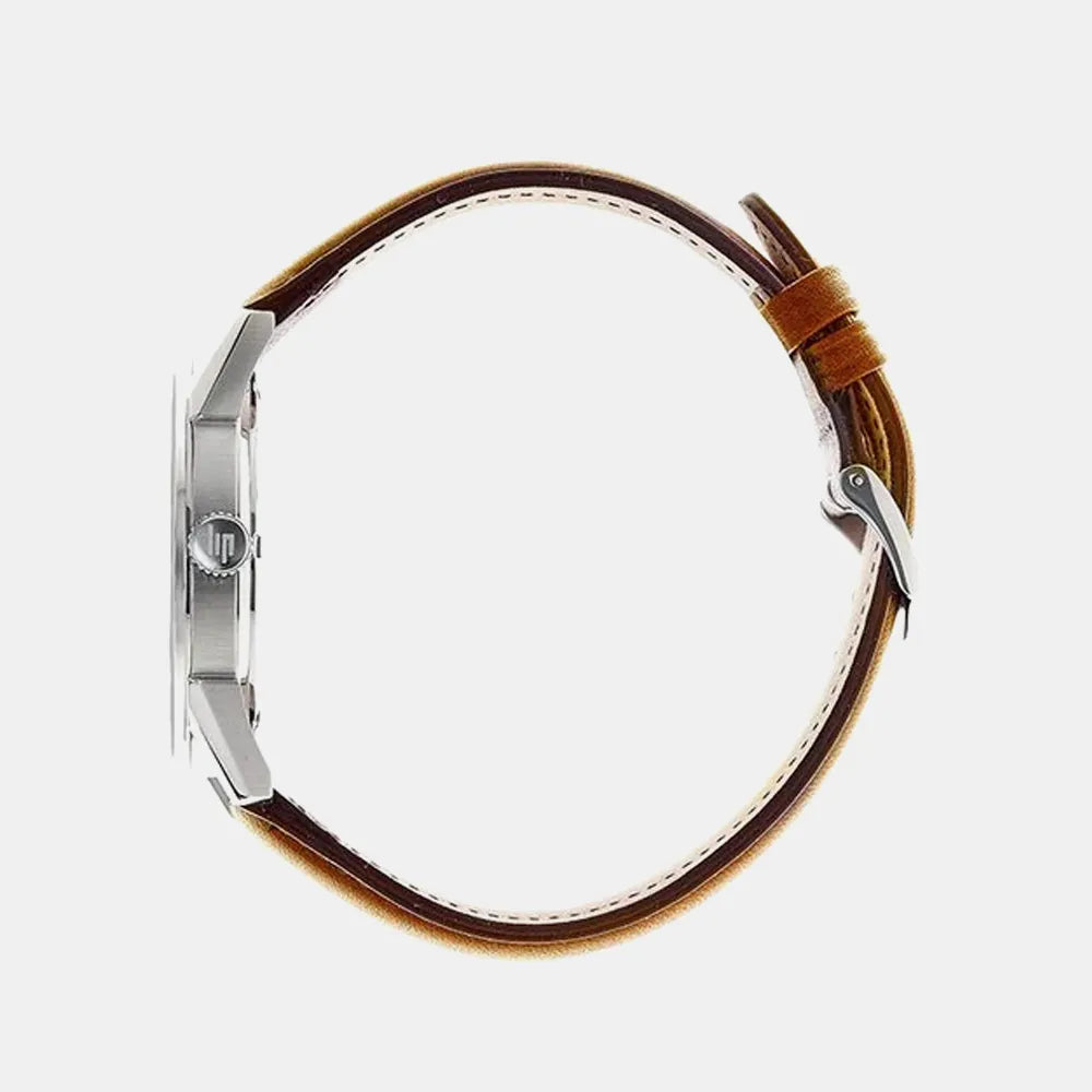 LIP Montre LIP Homme Himalaya en Cuir Marron 671543