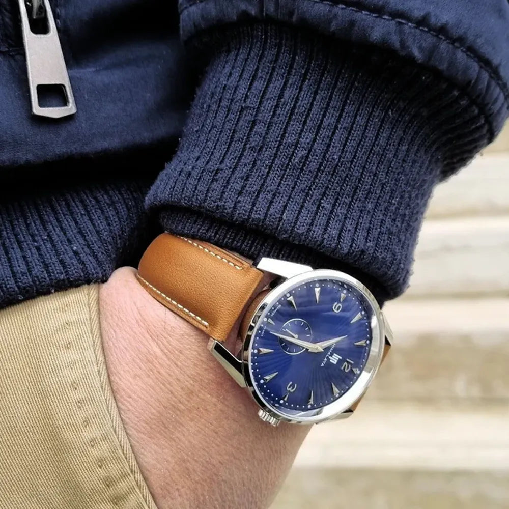 LIP Montre LIP Homme Himalaya en Cuir Marron 671543