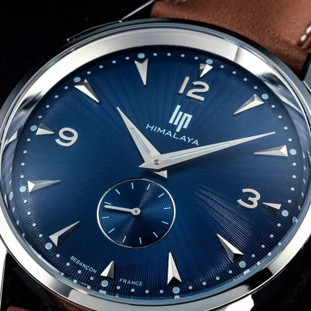 LIP Montre LIP Homme Himalaya en Cuir Marron 671543