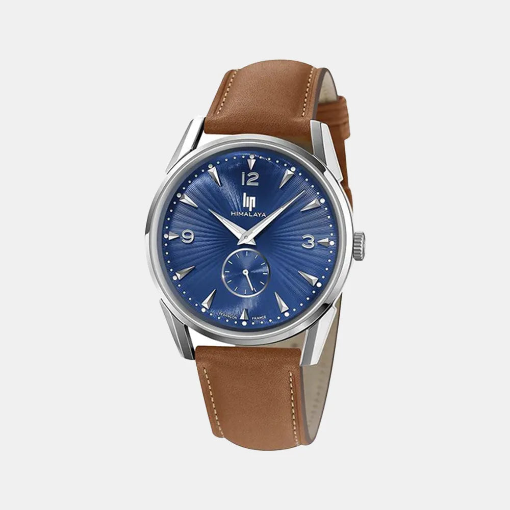 LIP Montre LIP Homme Himalaya en Cuir Marron 671543