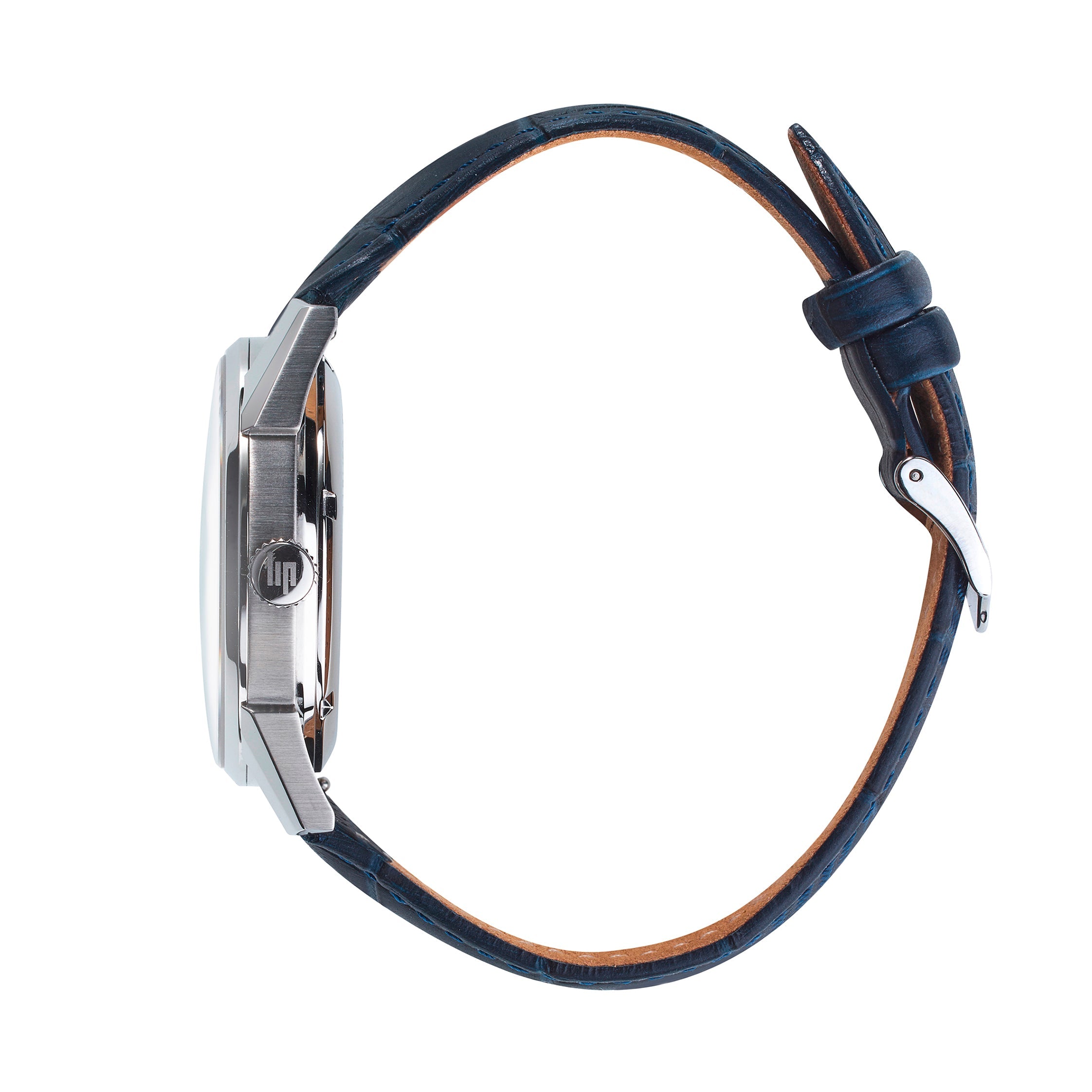 LIP Montre LIP Homme Himalaya Sablier Automatique en Cuir Bleu 671713