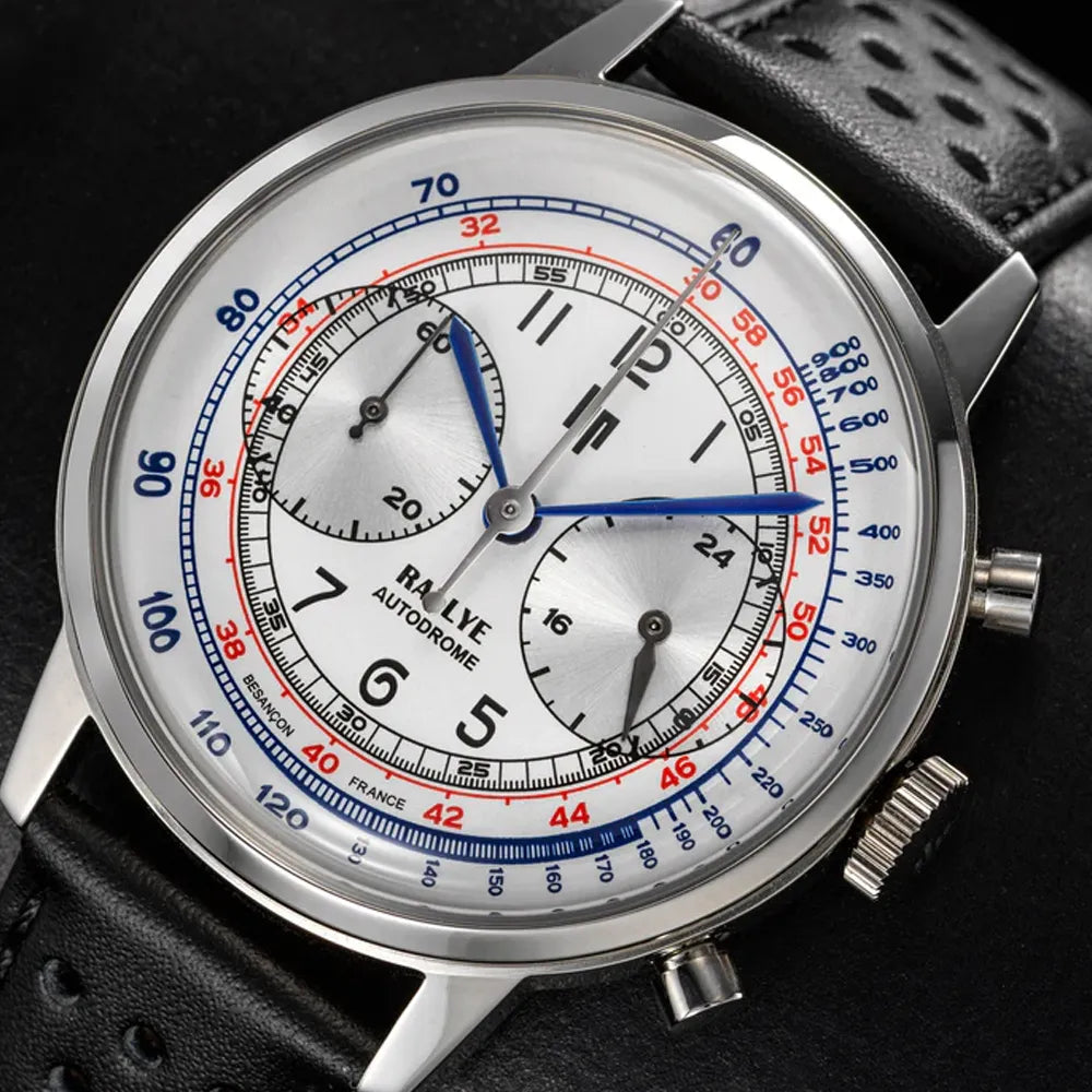 LIP Montre LIP Homme Rallye Hybride en Cuir Noir 671828