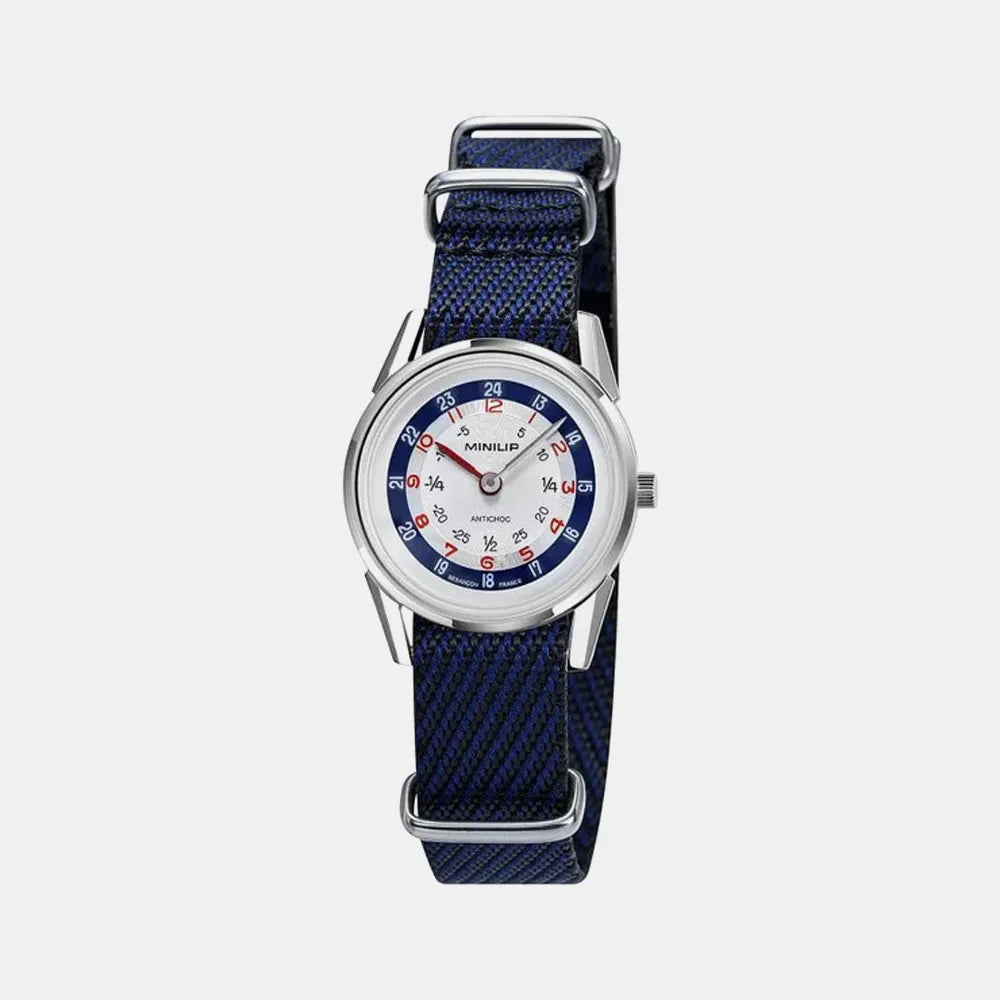 LIP Montre LIP Junior MiniLip en Nylon Bleu 671971