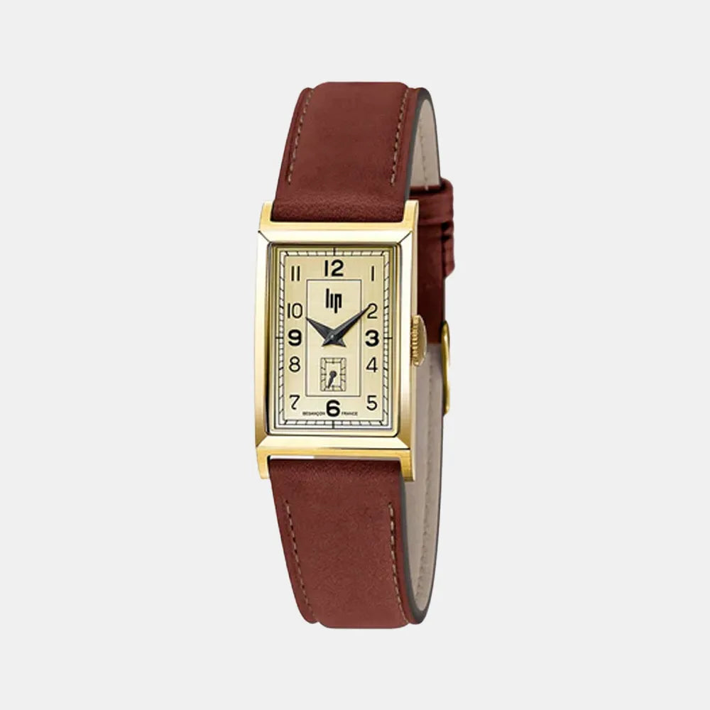 LIP Montre LIP Unisexe Churchill T18 en Cuir Marron 671014
