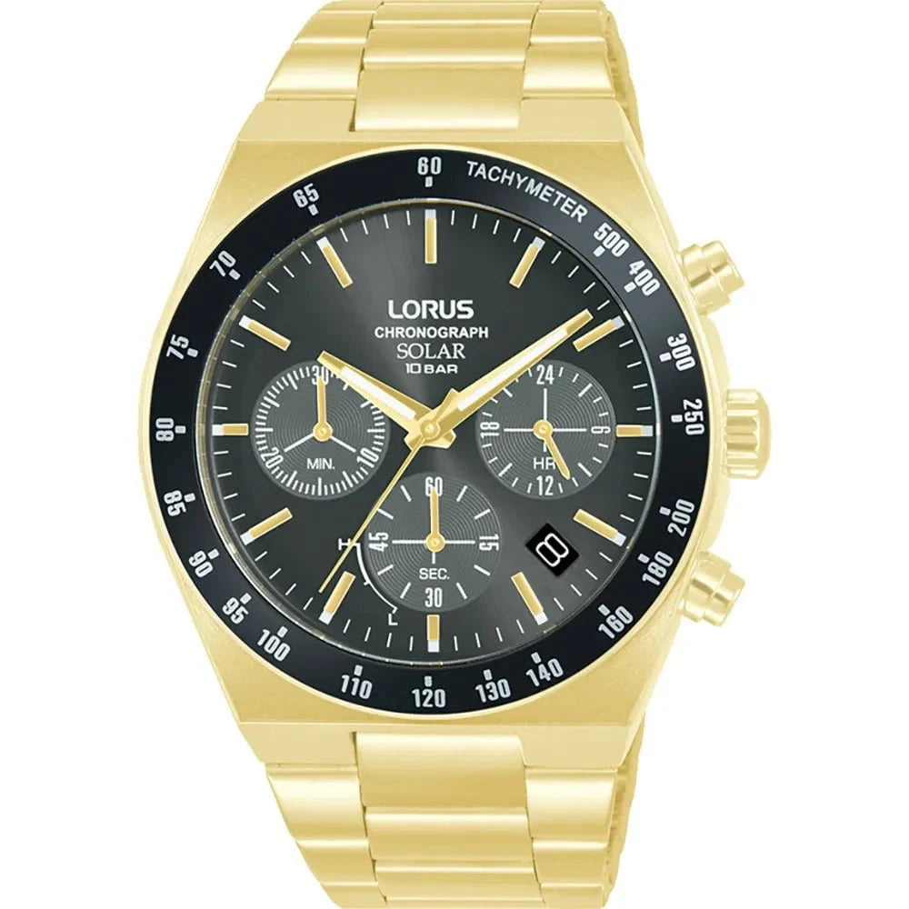 LORUS Montre LORUS Homme Solaire Chronographe en Acier RZ528AX9