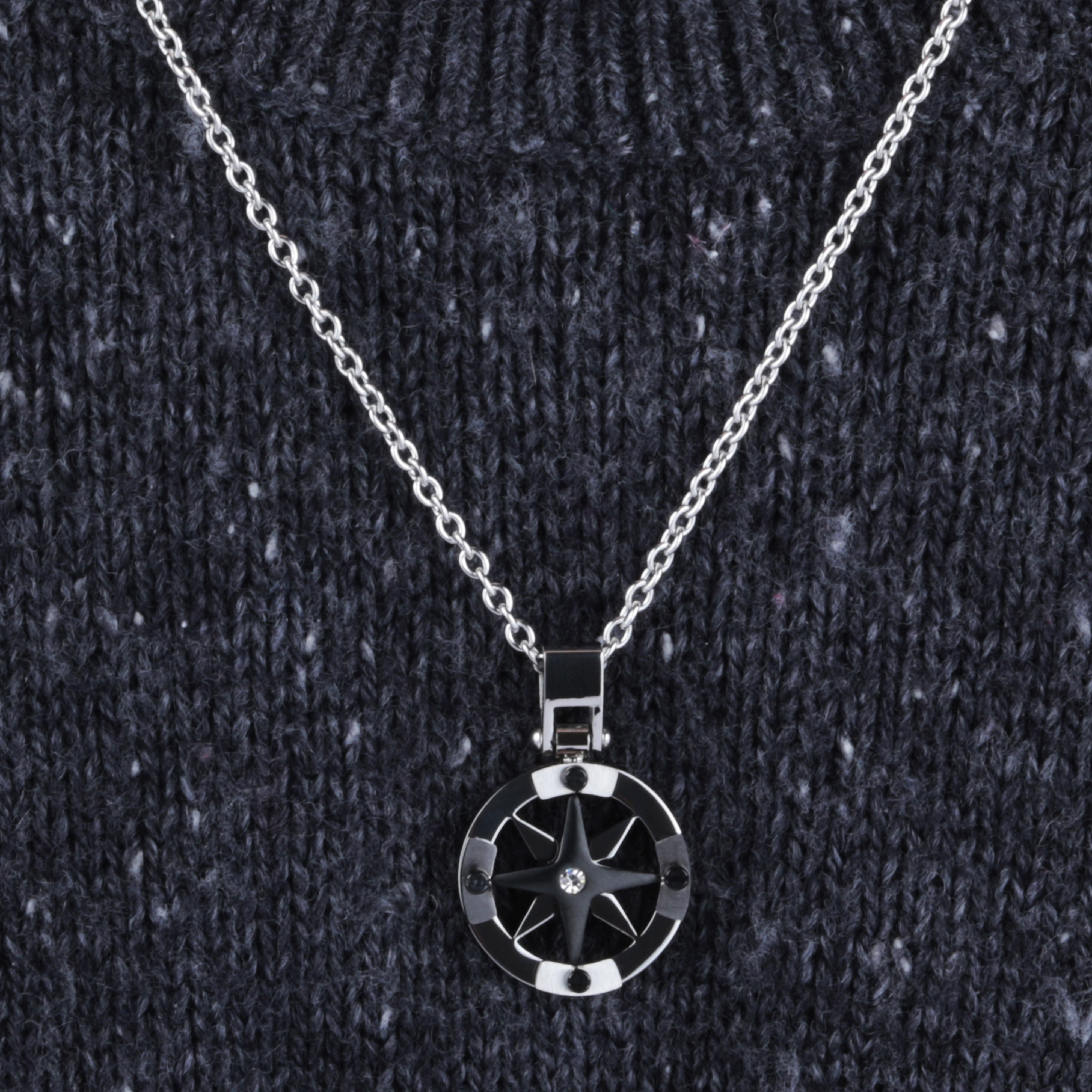 LOTUS BIJOUX Collier LOTUS BIJOUX Homme en Acier SADQ01