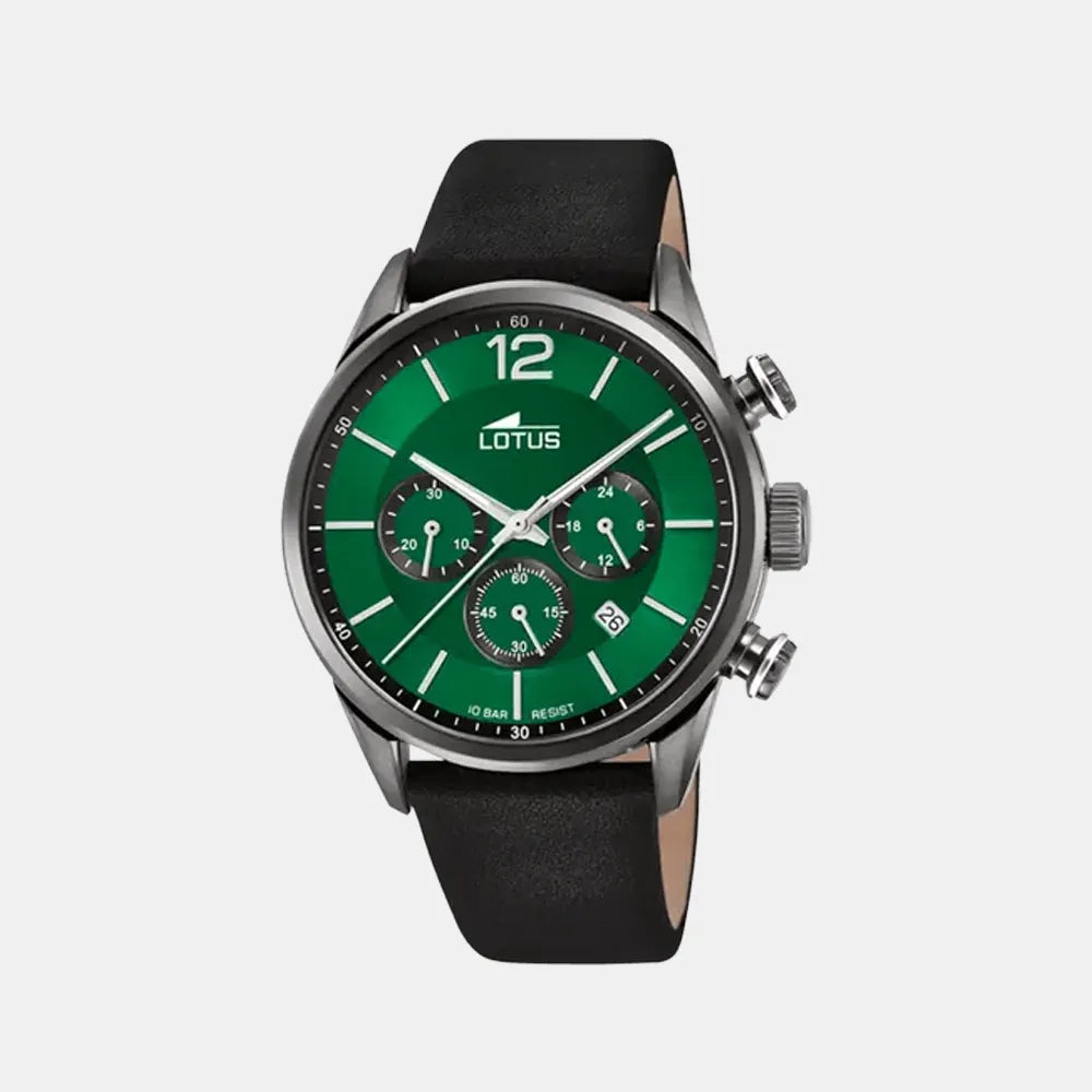 Montre LOTUS Homme Chrono en Cuir Noir 18687/4