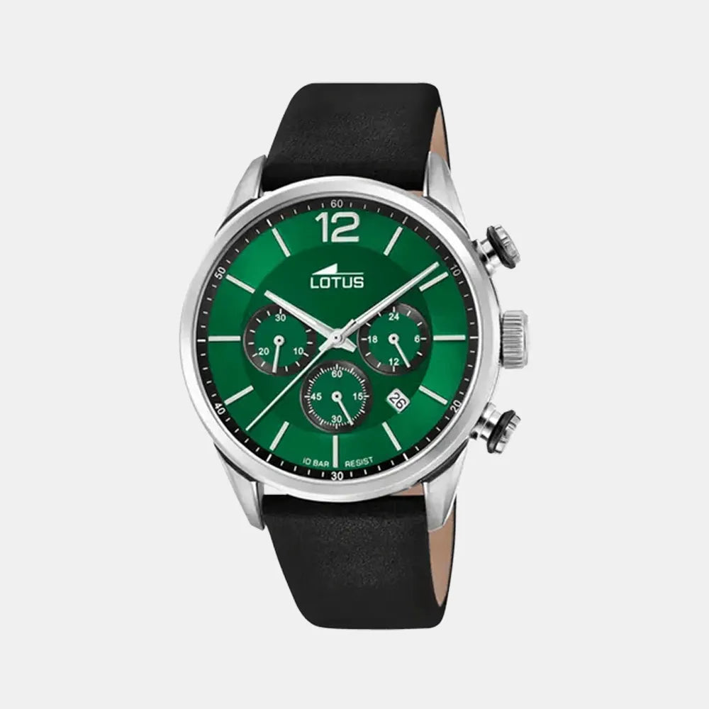 Montre LOTUS Homme Chrono en cuir Noir 18689/4