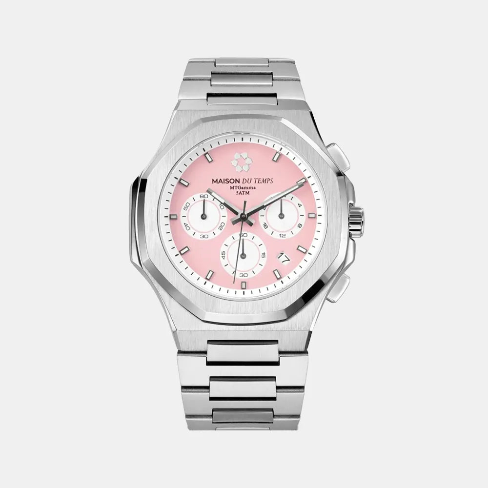 Montre MAISON DU TEMPS Homme MTGamma Chronographe Rose Acier 412-A