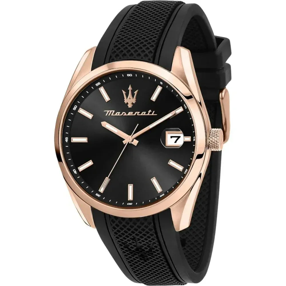 MASERATI Montre MASERATI Homme Attrazione en Silicone Noir R8851151002