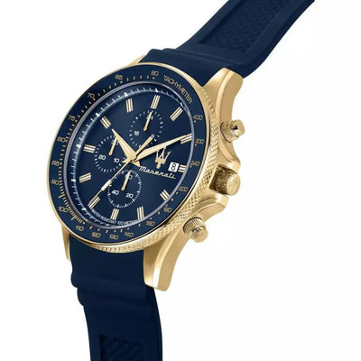 MASERATI Montre MASERATI Homme Sfida Chronographe en Silicone Bleu R8871640004