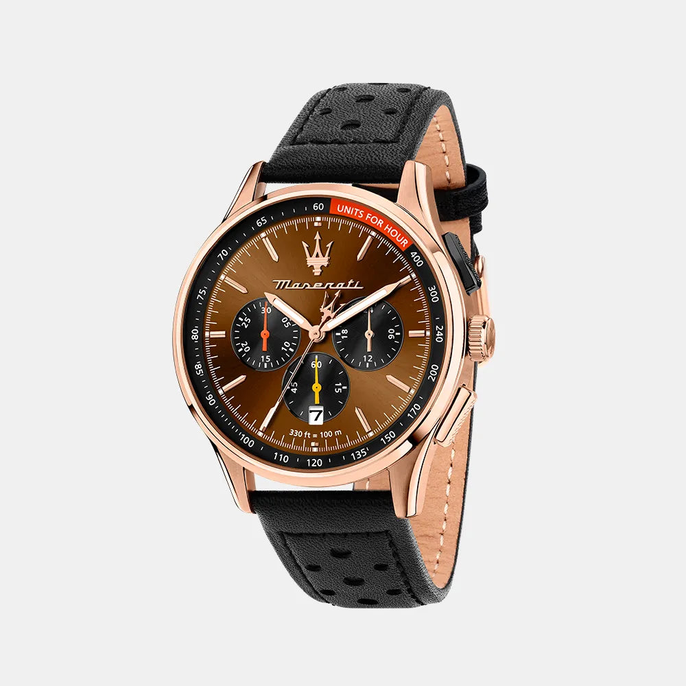 MASERATI Montre MASERATI Homme SORPASSO en Cuir Marron R8871624011