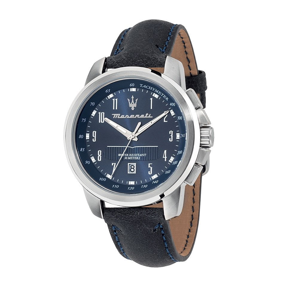 MASERATI Montre Maserati Homme Successo en Cuir Bleu R8851121003