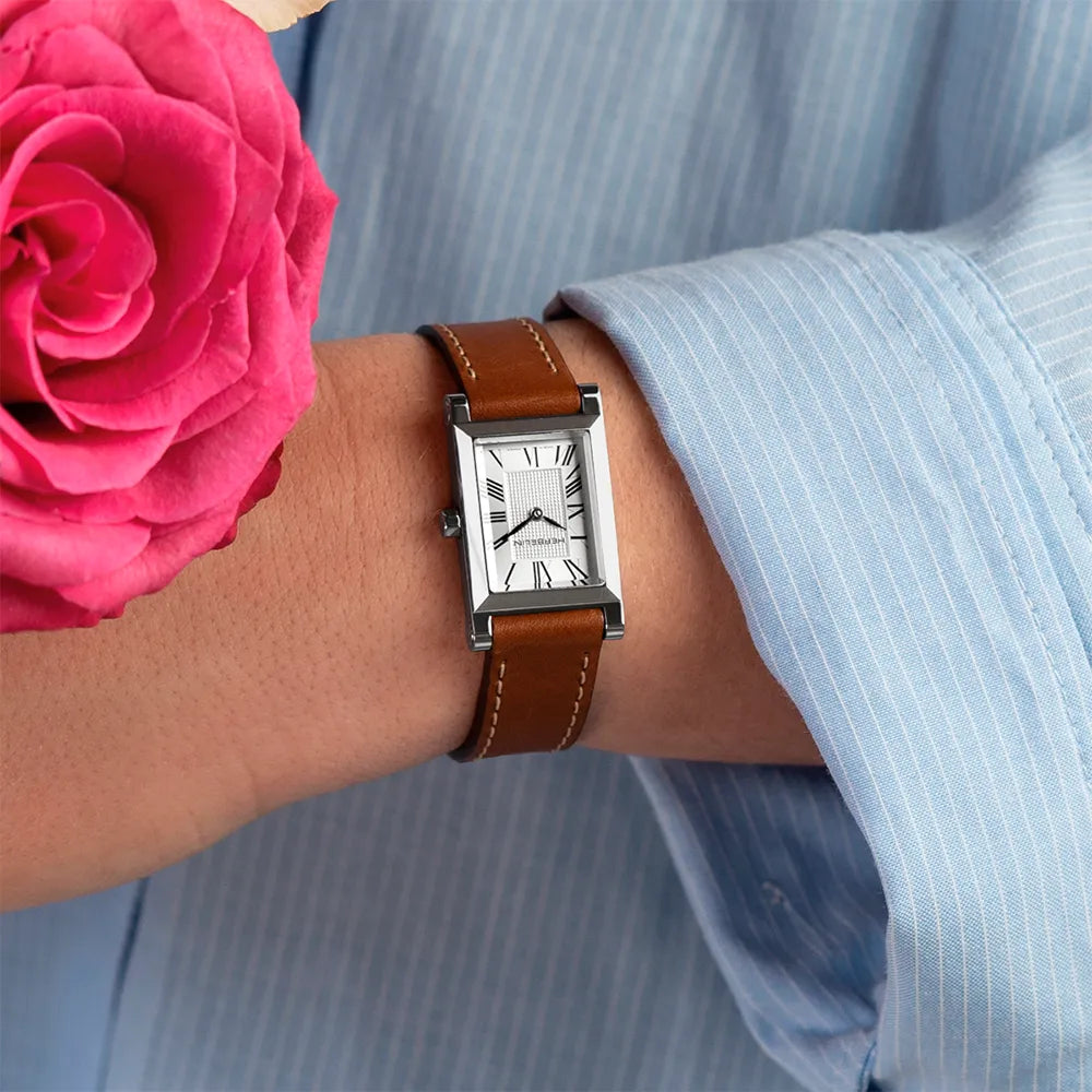 MICHEL HERBELIN Montre HERBELIN Femme Antares en Cuir Marron A17344AP01C02