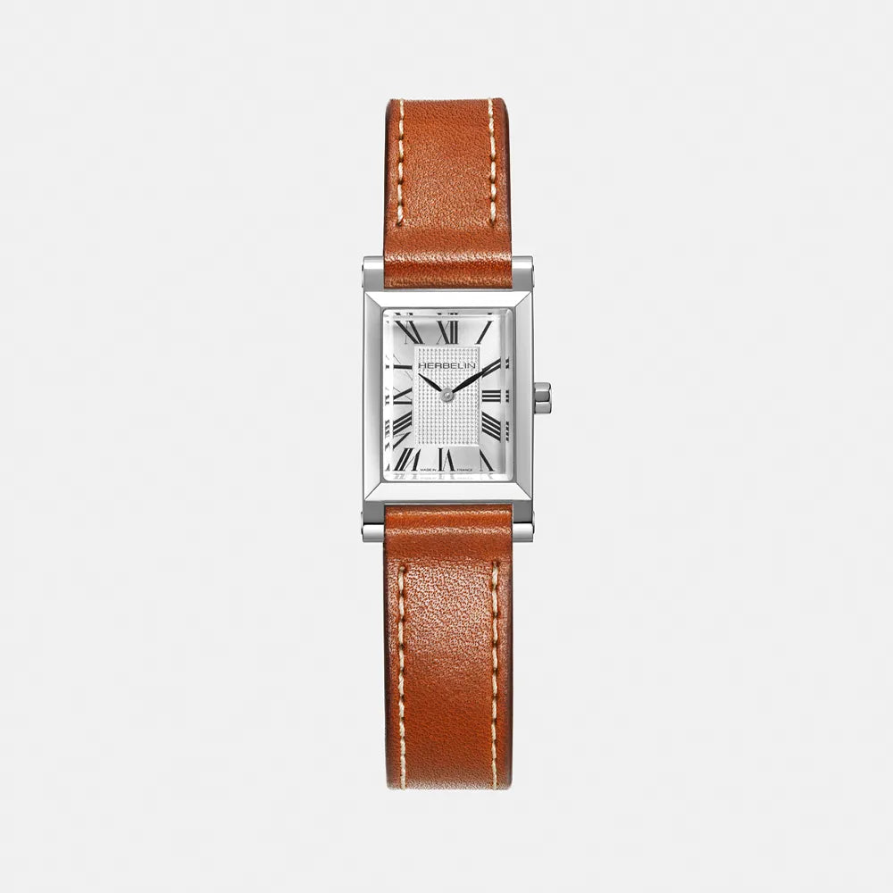 MICHEL HERBELIN Montre HERBELIN Femme Antares en Cuir Marron A17344AP01C02