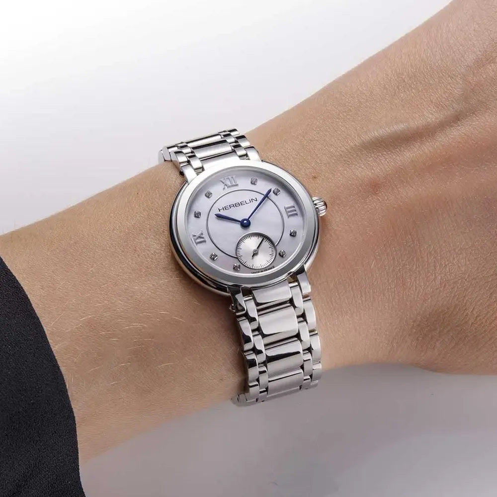 MICHEL HERBELIN Montre HERBELIN Femme Galet en Acier 10630B59