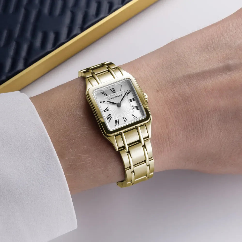 MICHEL HERBELIN Montre Herbelin Femme Luna en Acier Doré 17457BP1N01