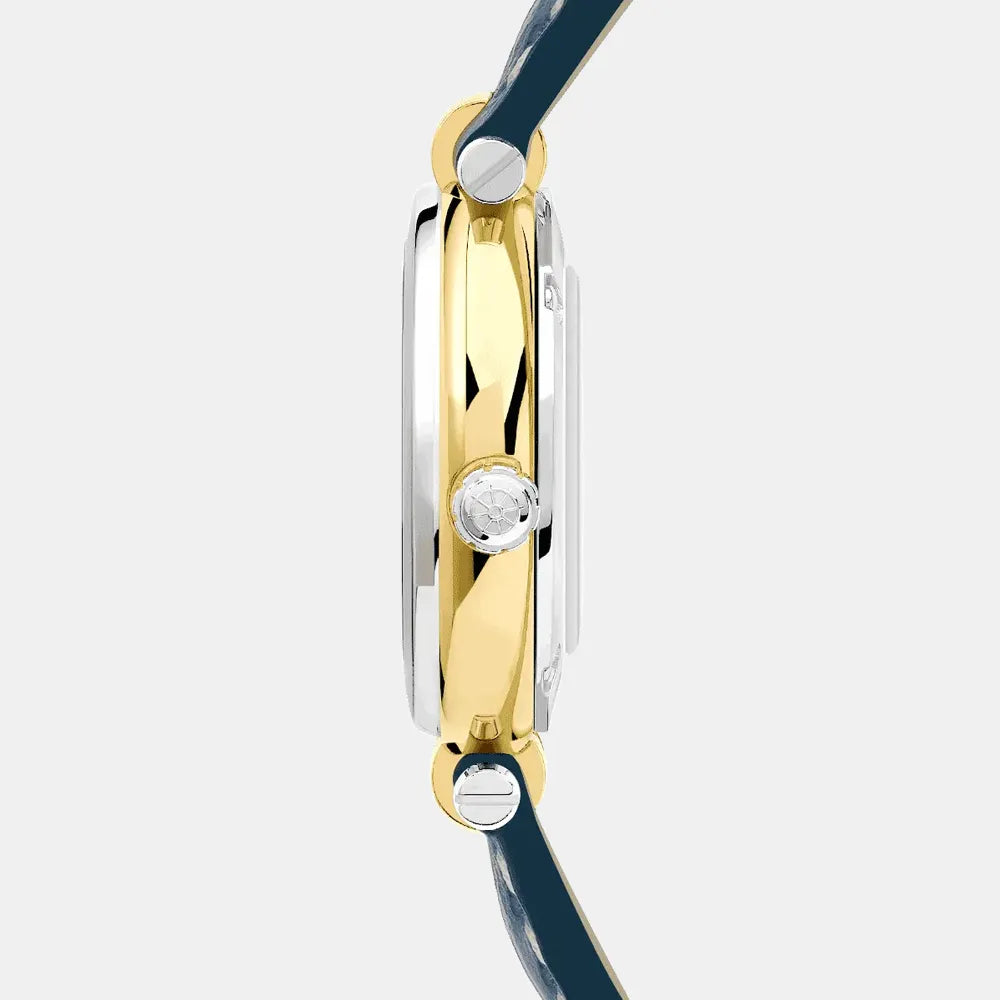 MICHEL HERBELIN Montre HERBELIN Femme Newport en Cuir Bleu 14255T35