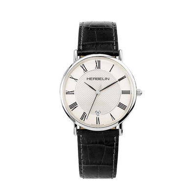 MICHEL HERBELIN Montre HERBELIN Homme Classique en Cuir 12248AP08