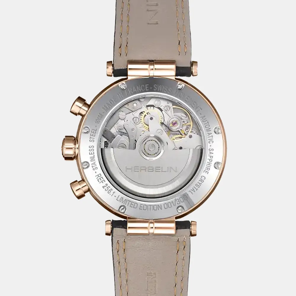 MICHEL HERBELIN Montre HERBELIN Homme Newport Automatique Chronographe 256TRCN14