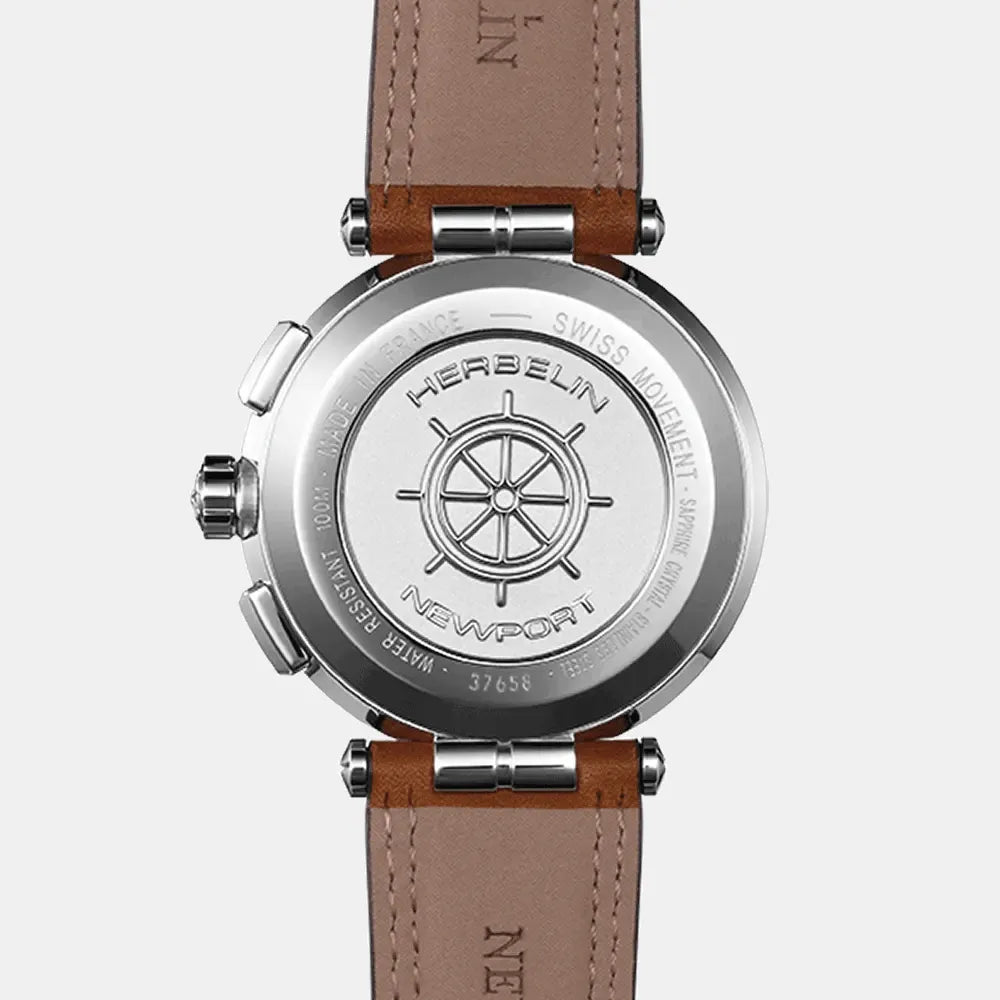 MICHEL HERBELIN Montre HERBELIN Homme Newport Chronographe 37658AP15GD