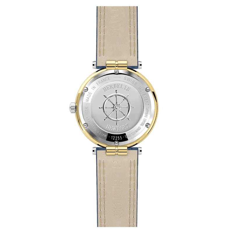 MICHEL HERBELIN Montre MICHEL HERBELIN Homme Newport en Cuir Bleu 12255T35