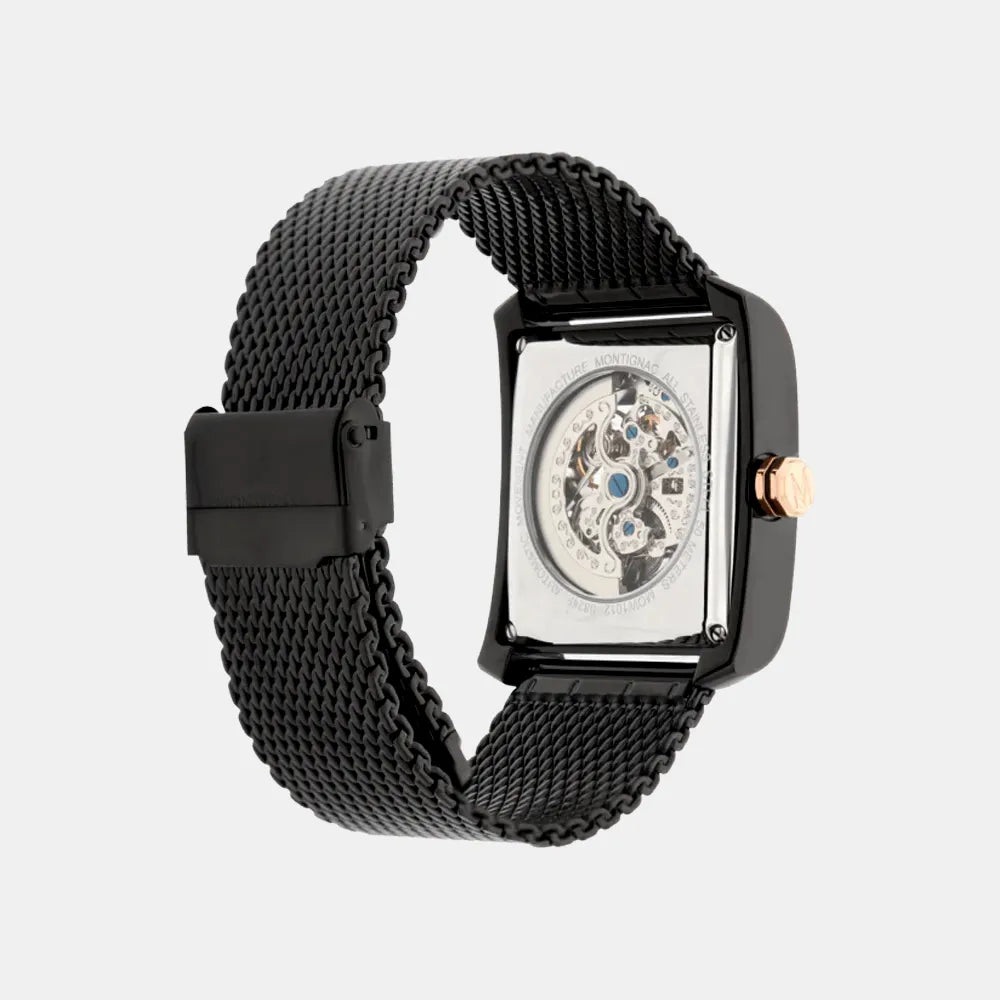 MONTIGNAC Montre MONTIGNAC Blacksmith Homme Automatique en Acier MOW1012