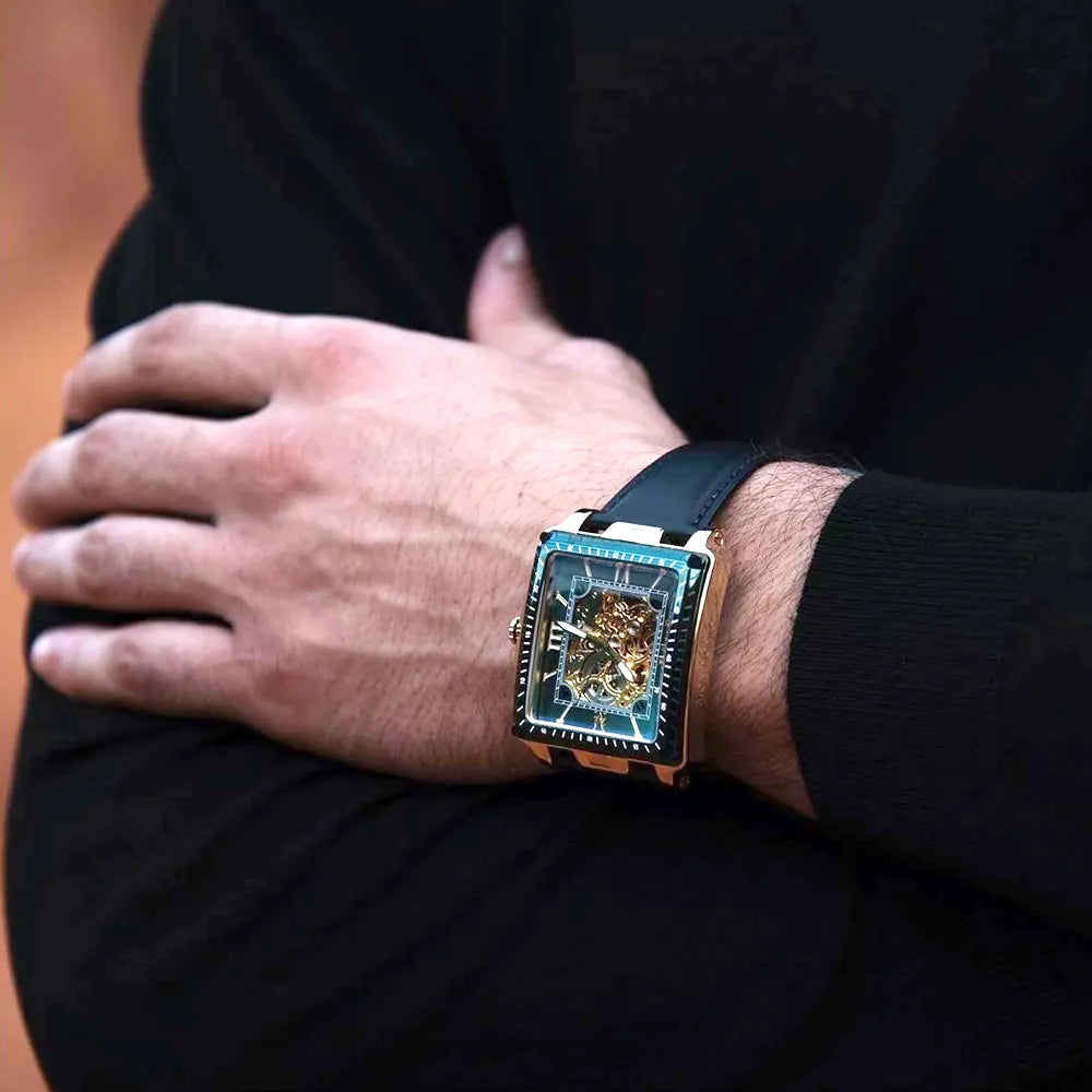 MONTIGNAC Montre MONTIGNAC Blacksmith Homme Automatique en Cuir MOW604